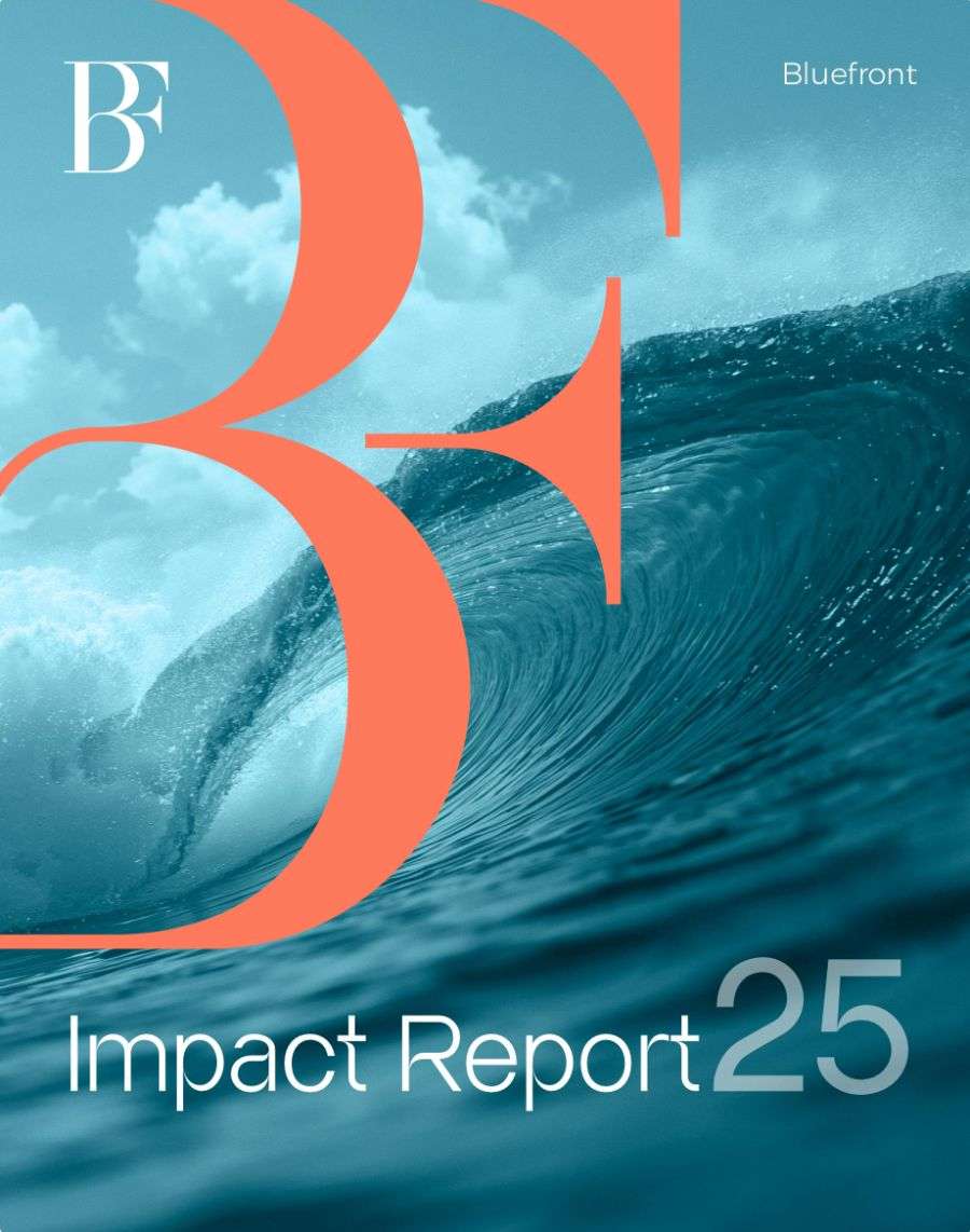 Bluefront Impact Report 2025 cover